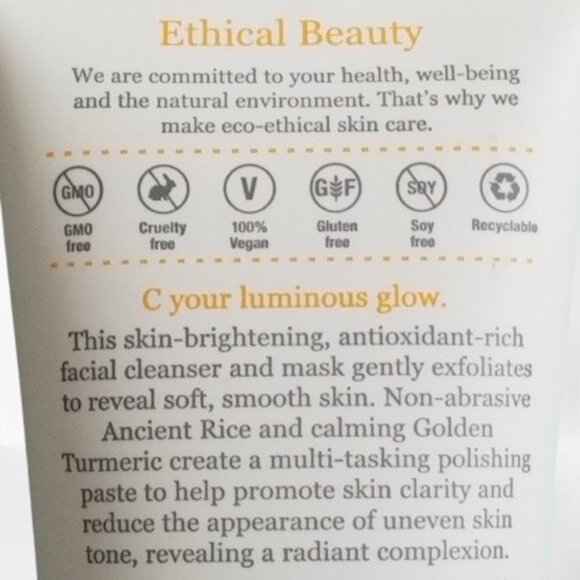 DERMA E Vitamin C 3 in 1 Gentle Daily Cleansing Paste NWT - Picture 4 of 8